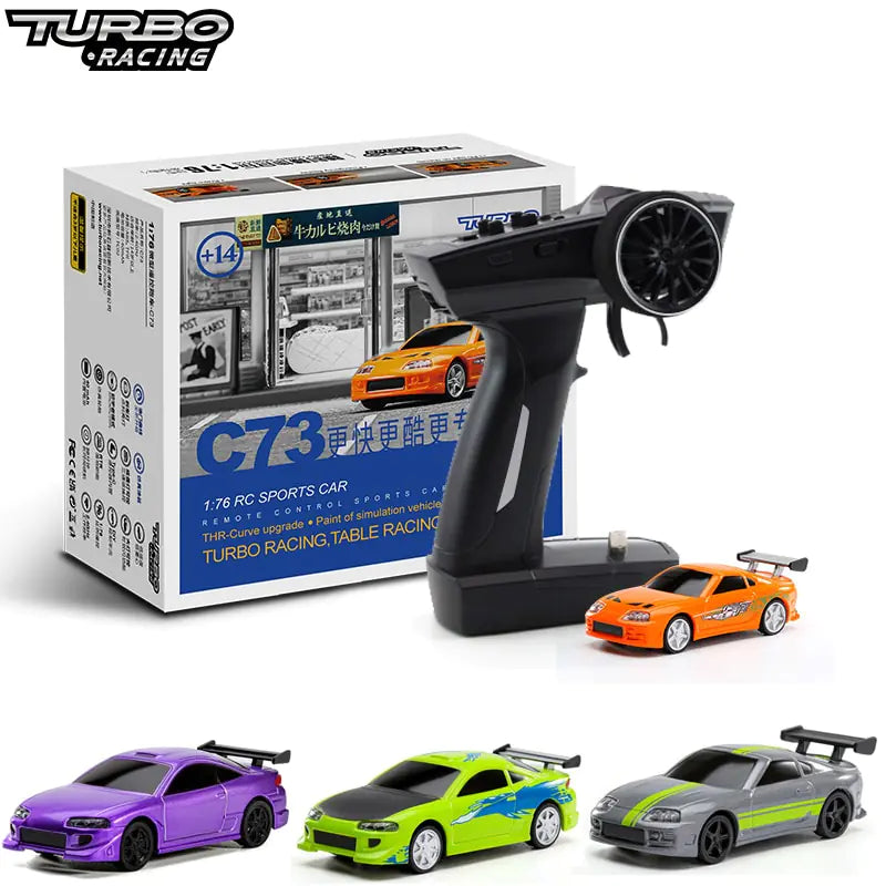 Mini RC Drift Cars - 1/76