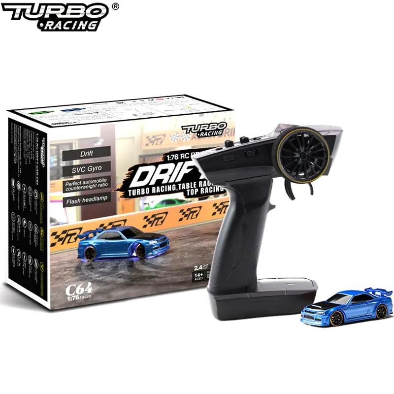 Mini RC Drift Cars - 1/76