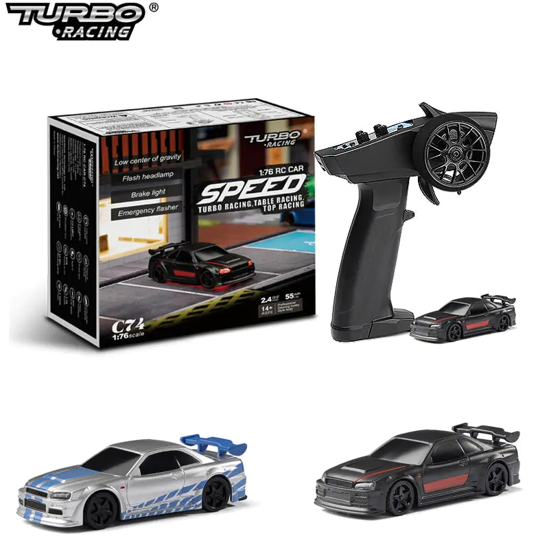 Mini RC Drift Cars - 1/76